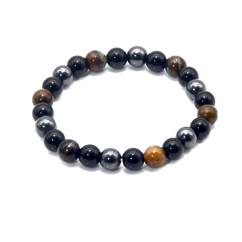 Wholesale Natural Volcanic Stone Colorful Bracelet Agate Stone Bracelet ACC-BT-LR002