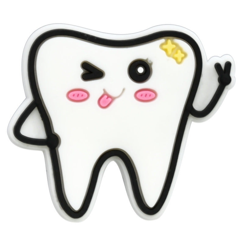 Wholesale Random 100pcs Protect Teeth Shoes Accessories Shoes Charms
