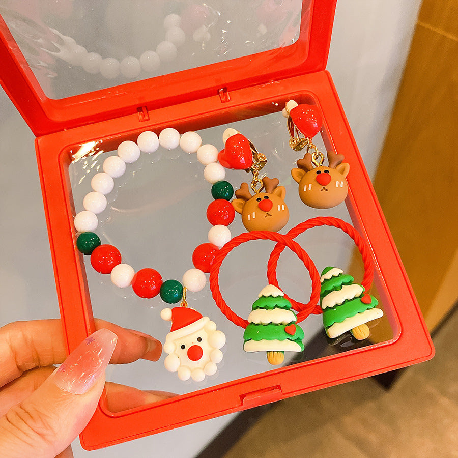 Wholesale Children' s Bracelets Christmas Ornaments Earrings Rings