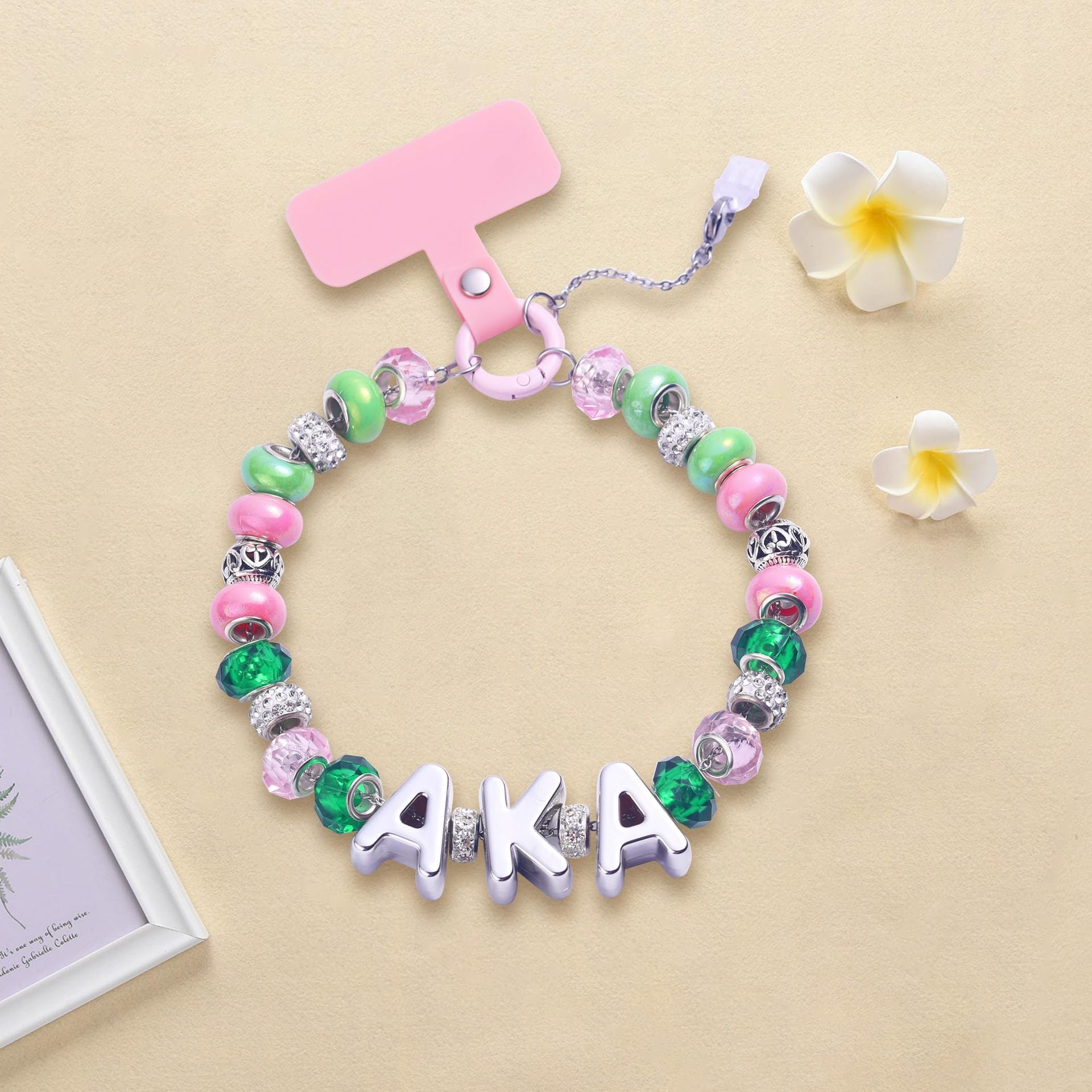 Wholesale Wheel Bead Mobile Phone Chain