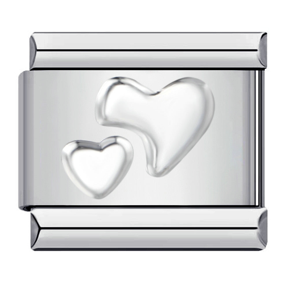 Wholesale Italian Charm Bracelet Gold Plated Stamping Pattern Stainless Steel Composable Bracelet