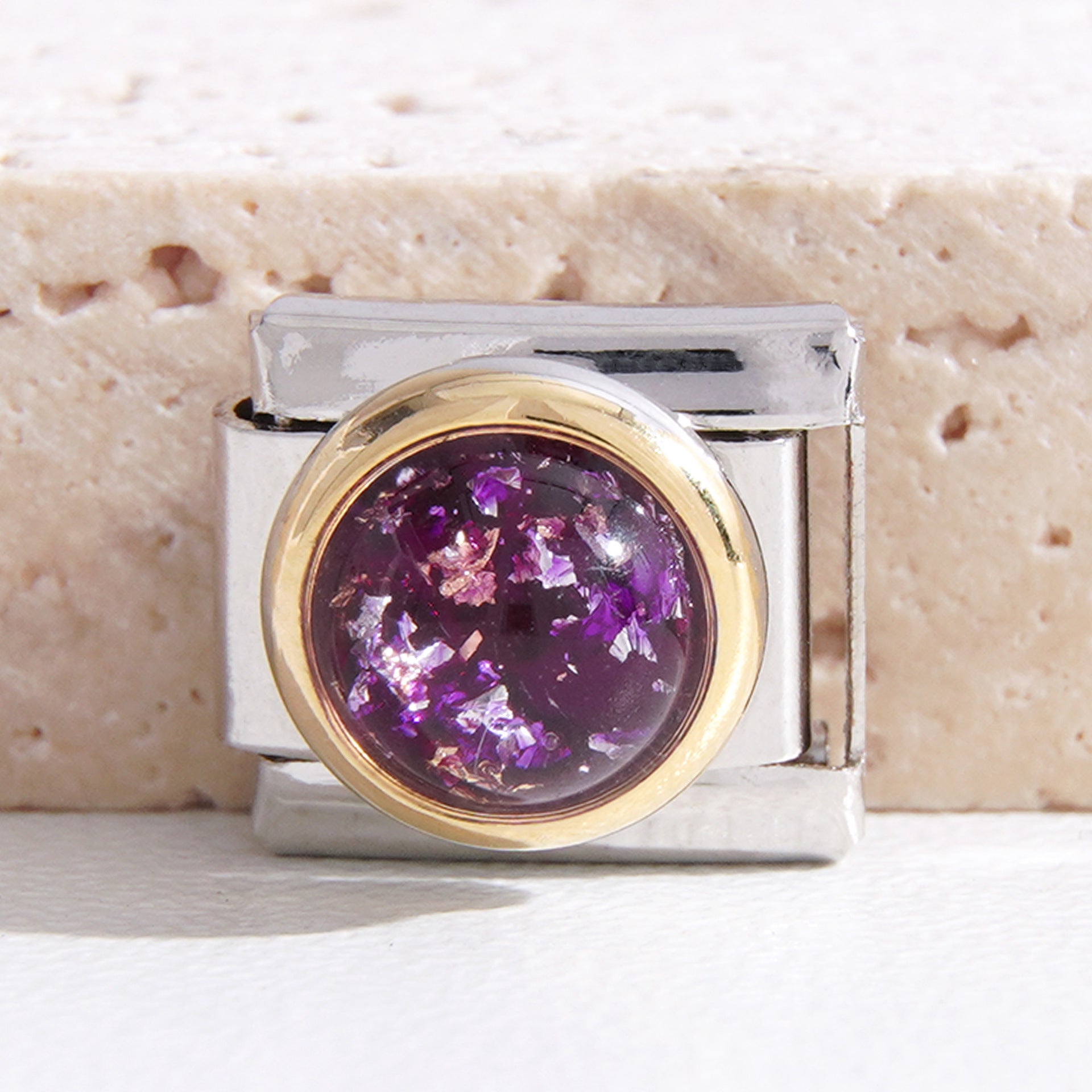 Wholesale  9mm Italian Charm Starter Bracelets DIY square Single Section Creative Stainless Steel Composable Bracelet
