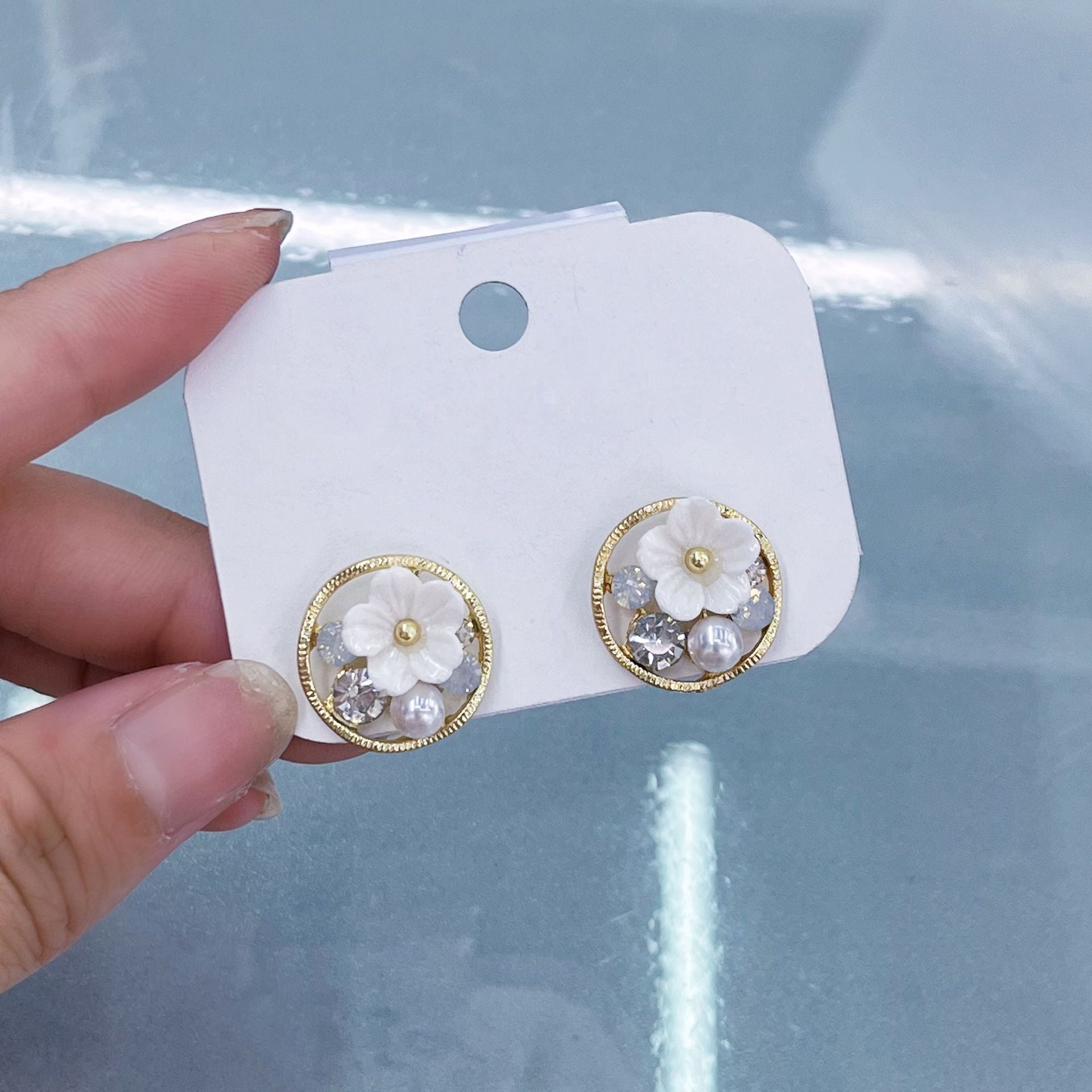 Wholesale Forest Style Earrings Flower Earrings ACC-ES-Hanxi013