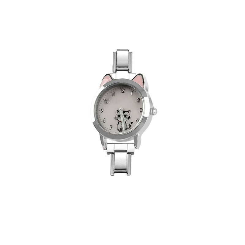 Wholesale Cross-Border Cat Cat Italy Module Fashion Module Watch Stainless Steel Strap Ins Style Unisex Versatile Quartz Watch
