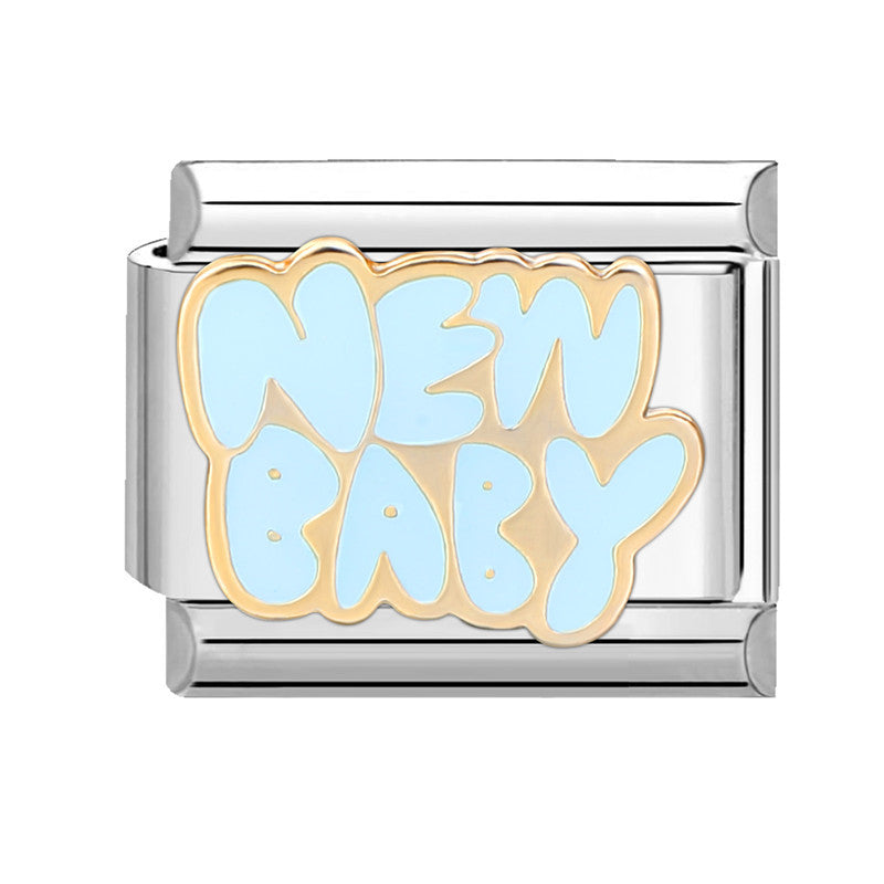 Wholesale Italian Beaded Bracelet 9mm DIY Splicing Removable Splicing Pink Blue Stainless Steel Combinable Bracelet