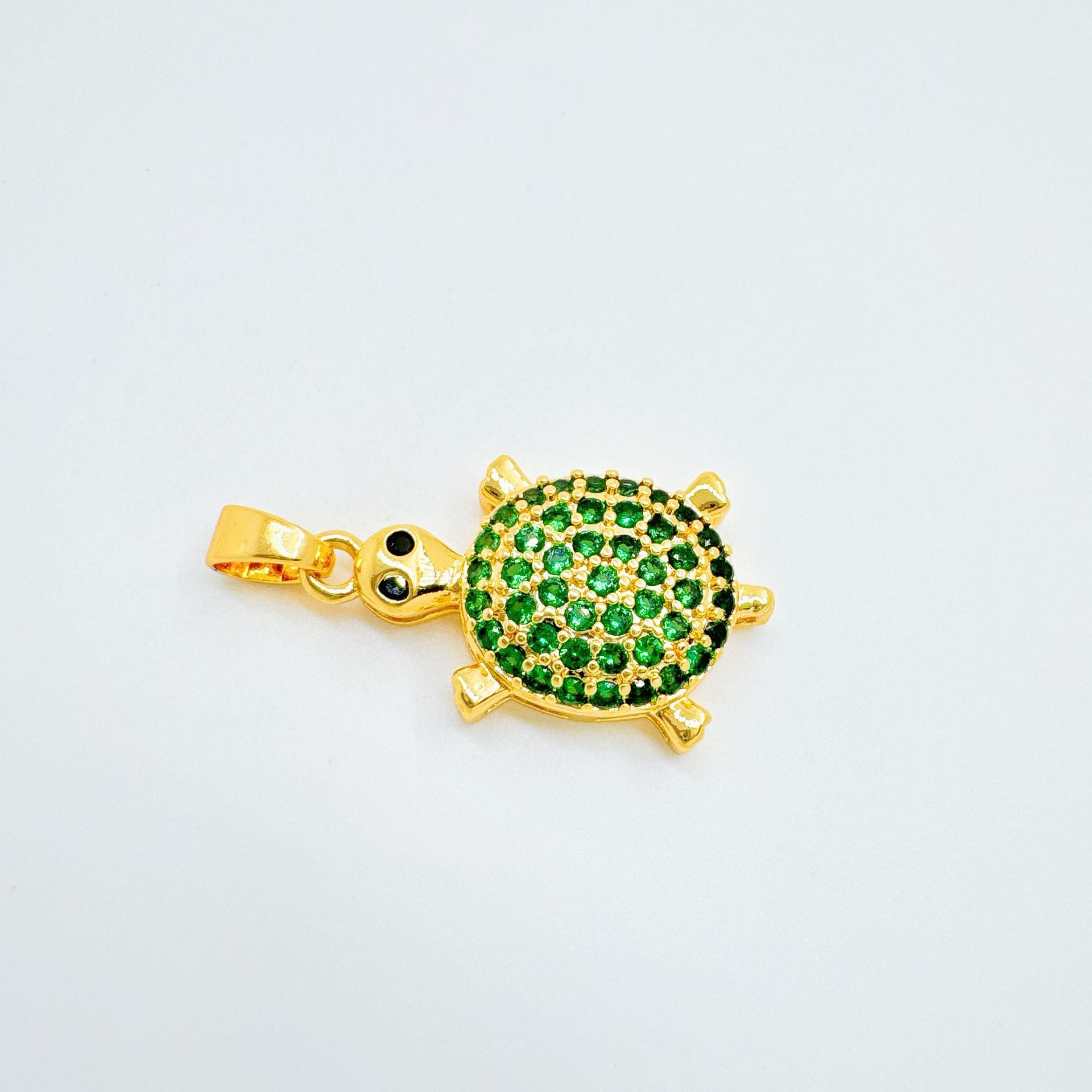 Wholesale Stylish Turtle Pendant Necklace Copper Crystal Chain Jewelry Ocean Theme Accessory for Resale