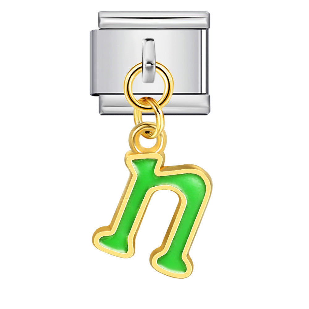 Bracelet de charme italien 5pcs 5pcs 9 mm BRACEAUX DE CROCHEMENT D'HUILE COLORES