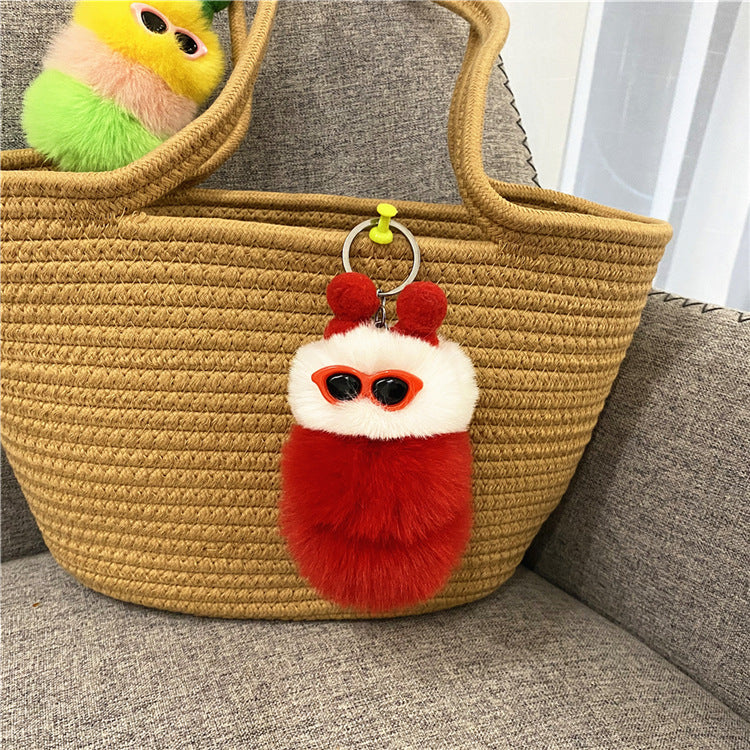 Wholesale Cartoon Cute Caterpillar Plush Keychain ACC-KC-KaiYue008
