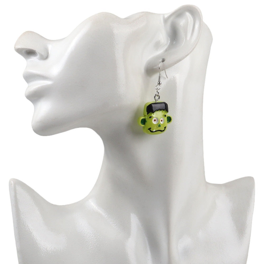 Wholesale  Ghost   Carnival Night Ghost Ghost Head Doll Blood  Earrings