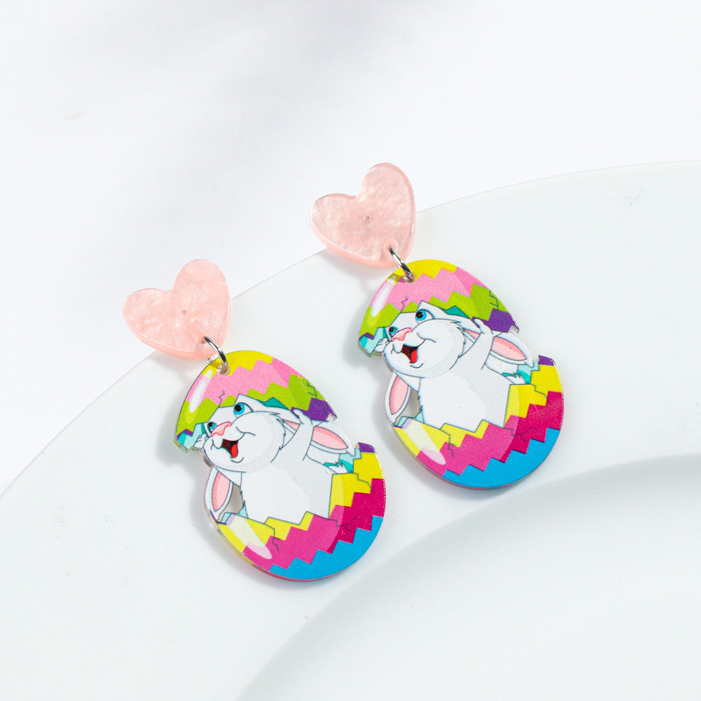 Wholesale Easter Love Bunny Surprise Party Earrings