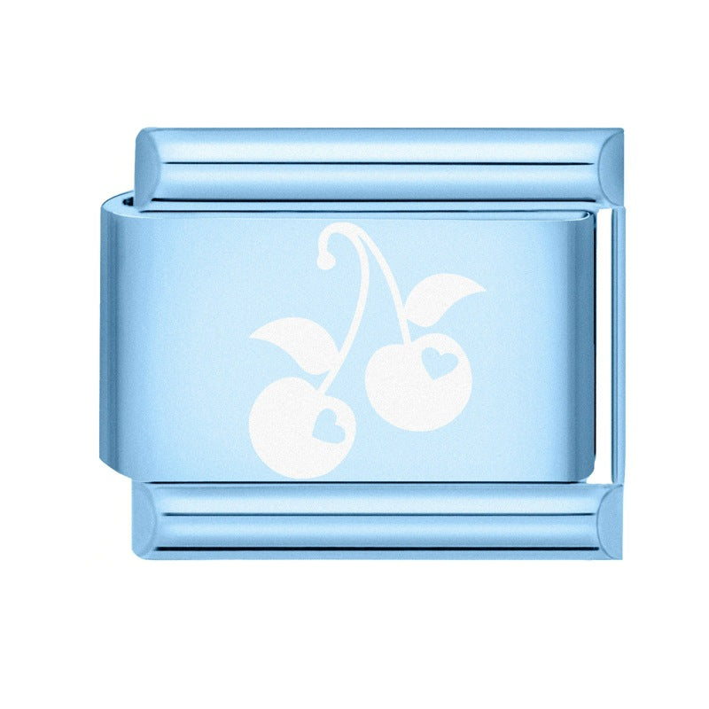 Wholesale 9mm Italian Charm Starter Bracelets DIY square Single Section Creative Stainless Steel Composable Bracelet