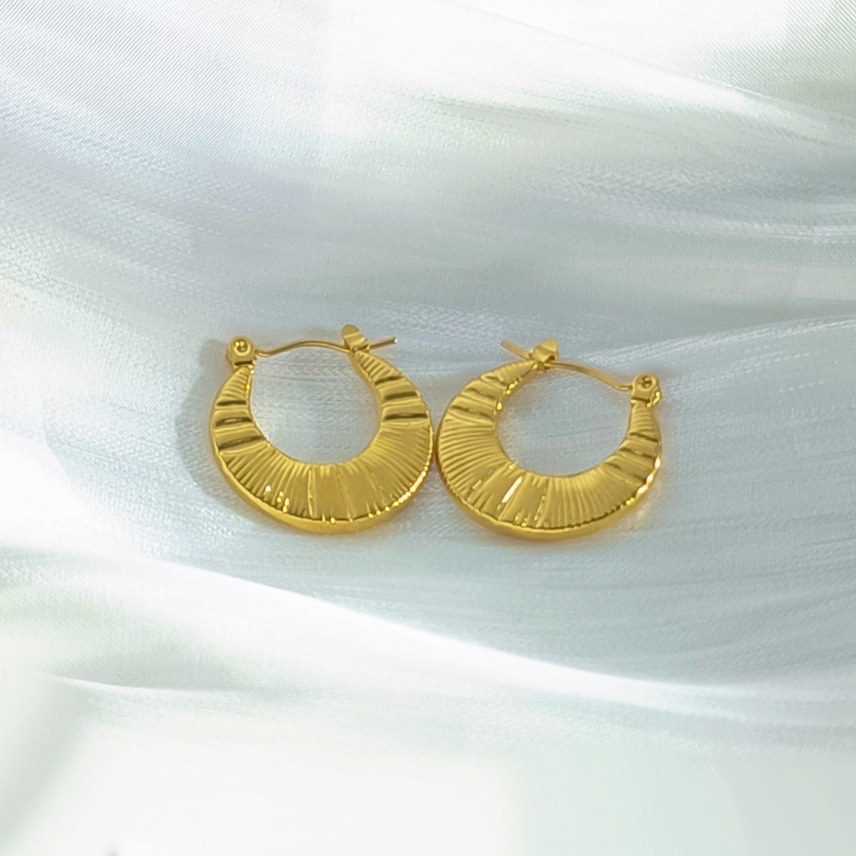 Wholesale  stainless steel  geometric irregular earrings