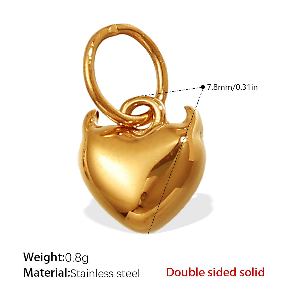 Wholesale Jewelry with Heart Design Stainless Steel,  Diy-Friendly Necklace and Bracelet for Girls and Boys