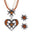Wholesale Oktoberfest Vintage Heart Diamond Necklace