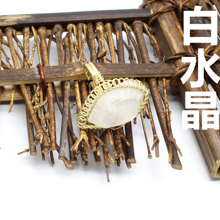 Wholesale natural stone crystal stone ring