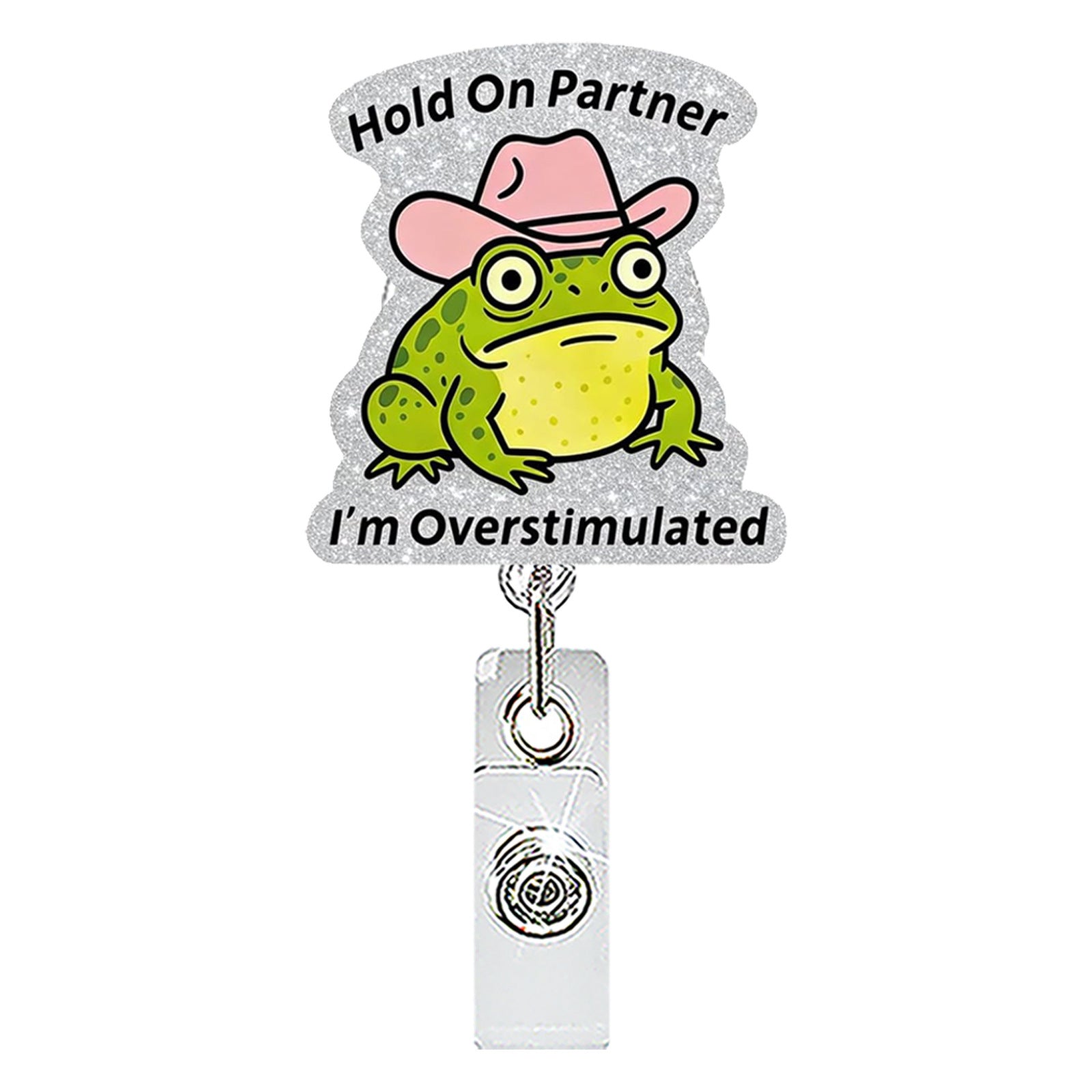 Wholesale Cartoon Dinosaur Frog Mouse Retractable Badge Reel Stylish Acrylic Fashion Accessory