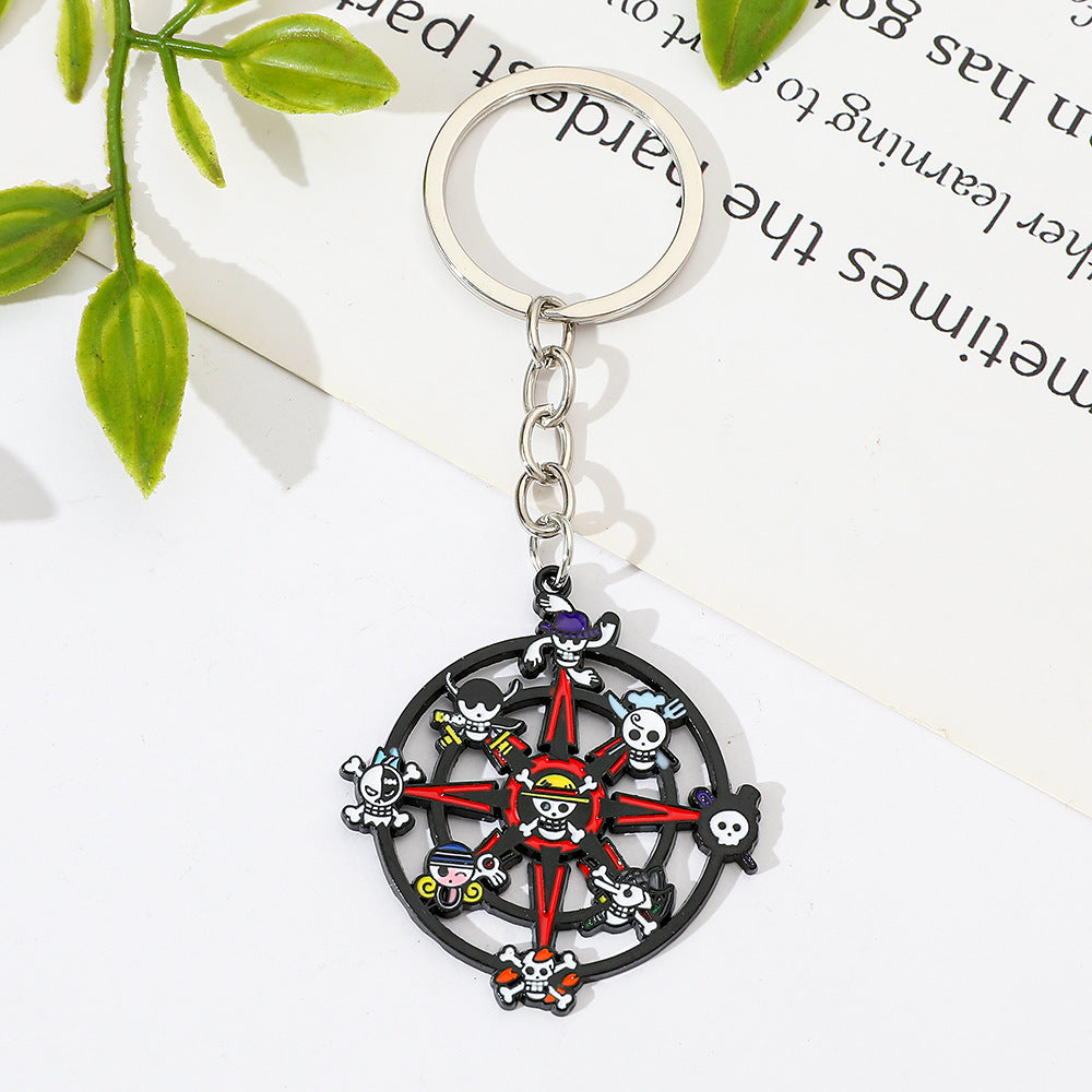 Wholesale  Skull Boat Rudder Keychain