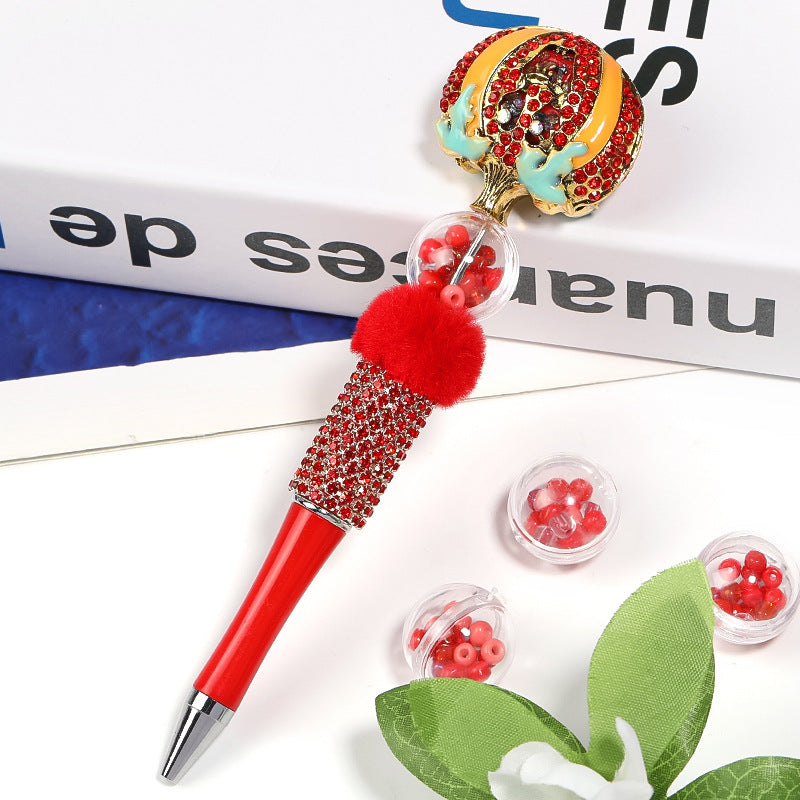 Wholesale 25pcs Filled Bubble Ball Round Beads Plastic Through Hole Beads Diy Accessories ACC-BDS-BLG071