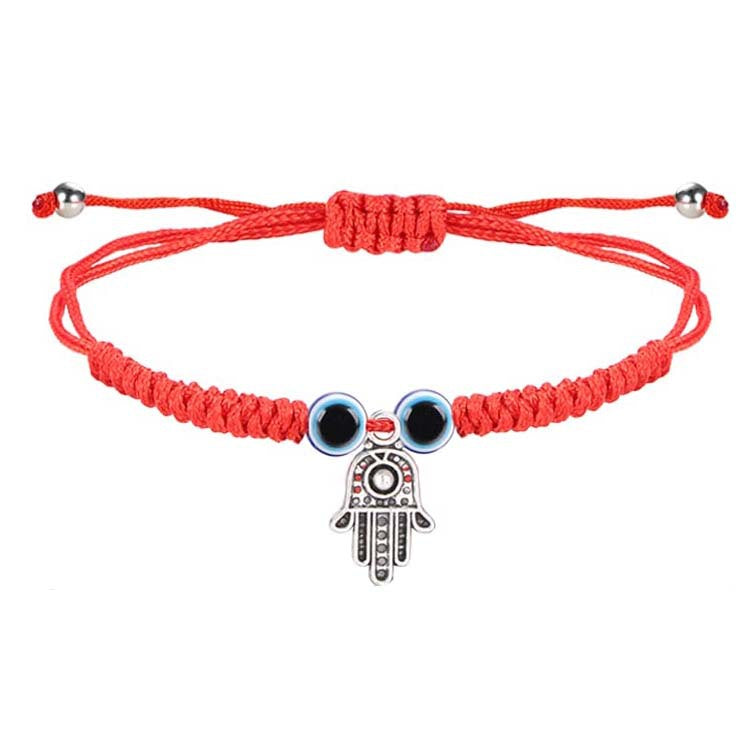 Wholesale   Evil Eye Braided Rope Bracelet