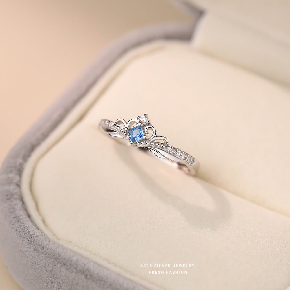 Wholesale Princess and Knight Couple S925 Sterling Silver Ring