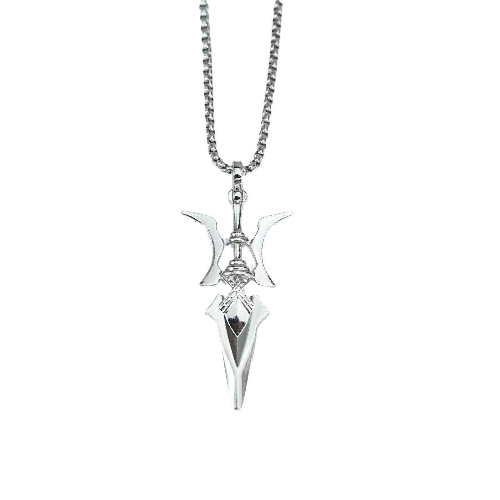 Wholesale Zinc Alloy Fangtian Halberd Pendant Necklace Ancient Chinese Hip Hop Style Fashion Jewelry Gift For Resale