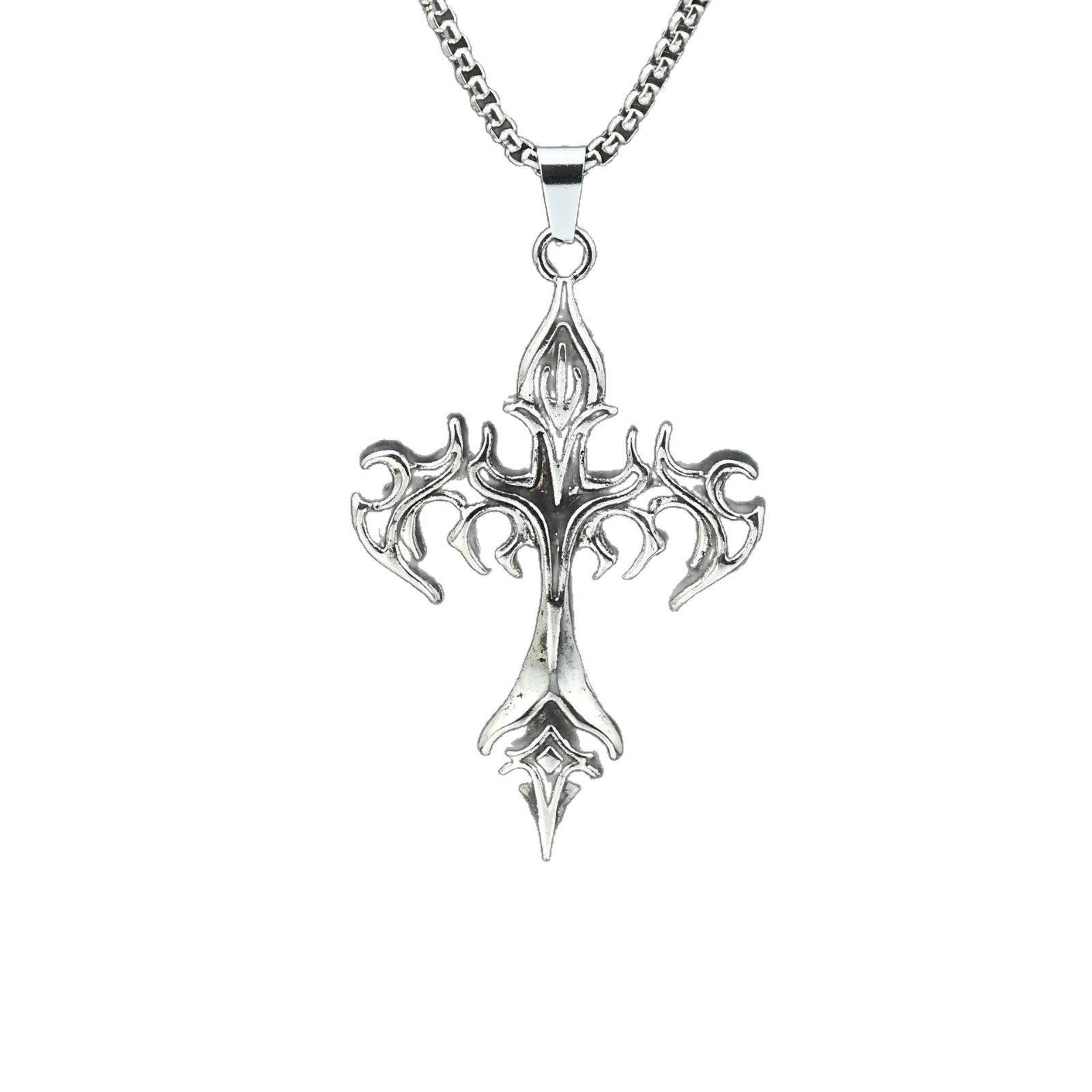Wholesale Hip Hop Street Style Alloy Cross Pendant Necklace Fashion Accessory For Gift And Boutique Resale