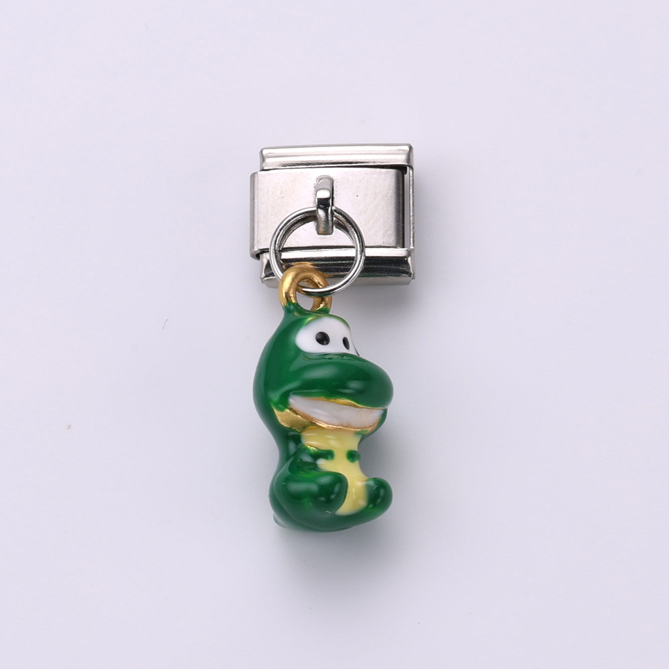 Wholesale 10pcs Italian Charm Bracelet 9mm DIY Splicing Food Collection Pendant Stainless Steel Composable Bracelet