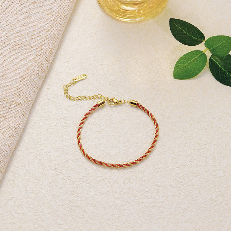 Wholesale Stainless Steel Colorful Twist Bracelet