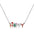 Wholesale  Christmas Letter Diamond Pendant Happy Oil Dripping Clavicle Chain  Necklace