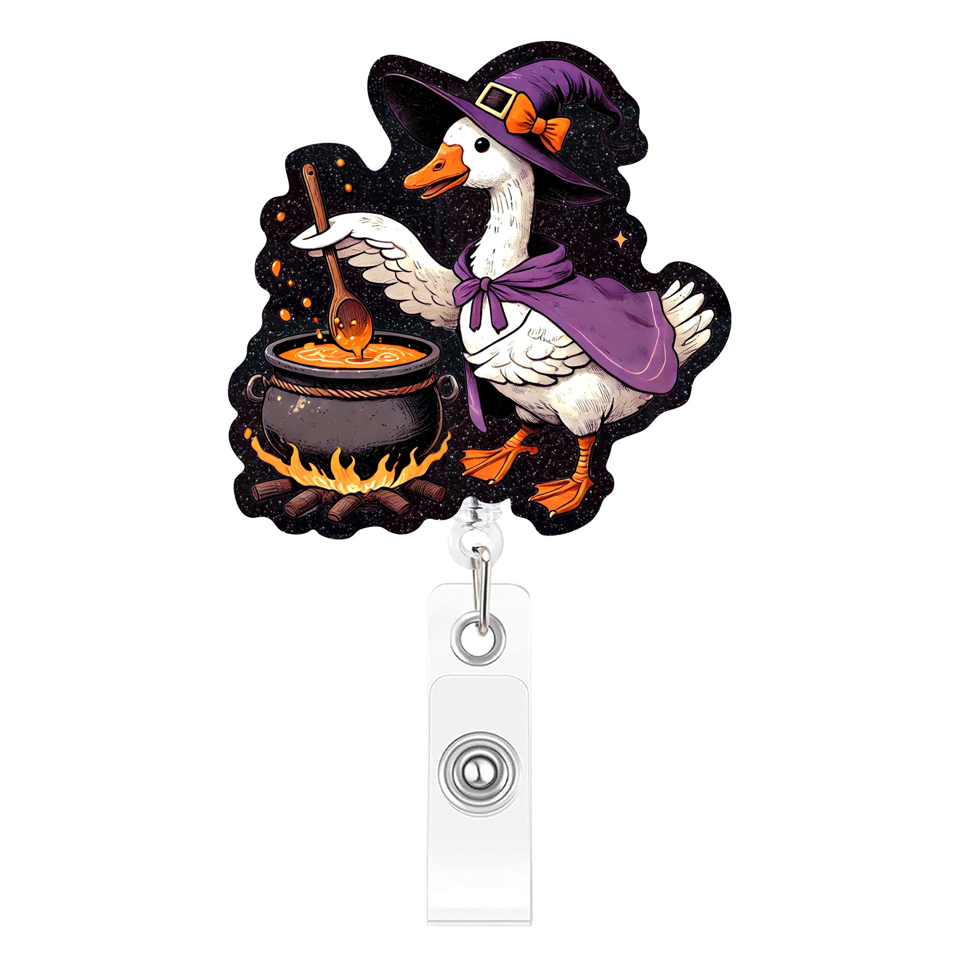 Wholesale Plastic  Badge Reels with Silly Goose Design,  Retractable Id Badge Holders,  Fun Party Accessory