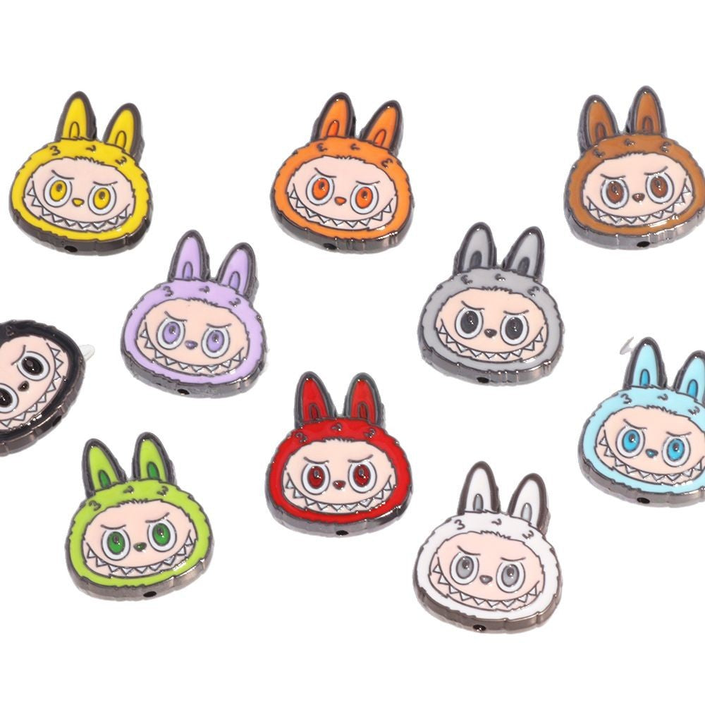 Wholesale 10pcs  Alloy Cute Cartoon Beads DIY Bead Accessories