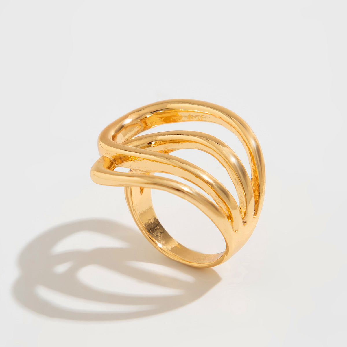 Wholesale Stacking style wrapped alloy hug water drop glossy bracelet set