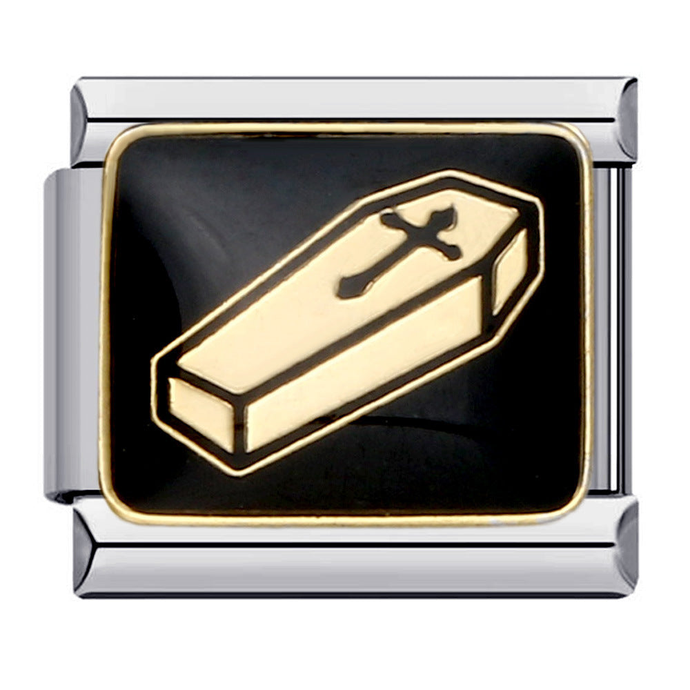 Wholesale 9mm Oil Drop Flag DIY Italian Charm Bracelet ACC-BT-QiYing023