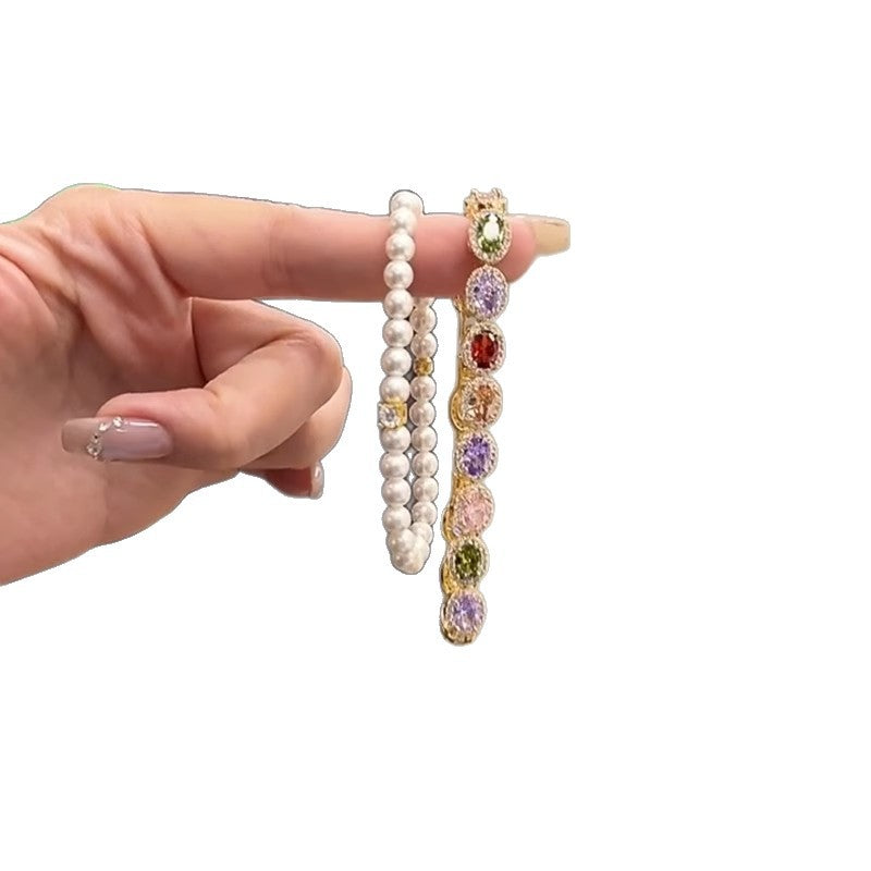 Wholesale Dopamine Geometric Alloy Bracelet Women' s Fashion Jewelry Accessory Gift Boutique Resale