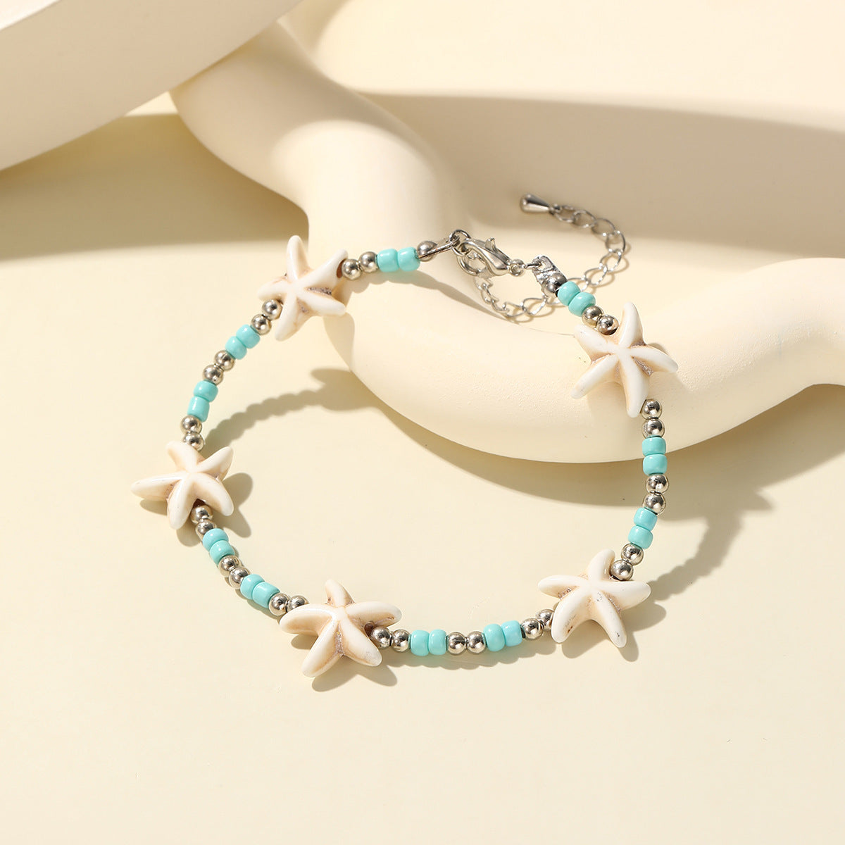 Wholesale  Ocean Wind Vacation Bracelet  Beaded Shell Conch Sea Star Bracelet