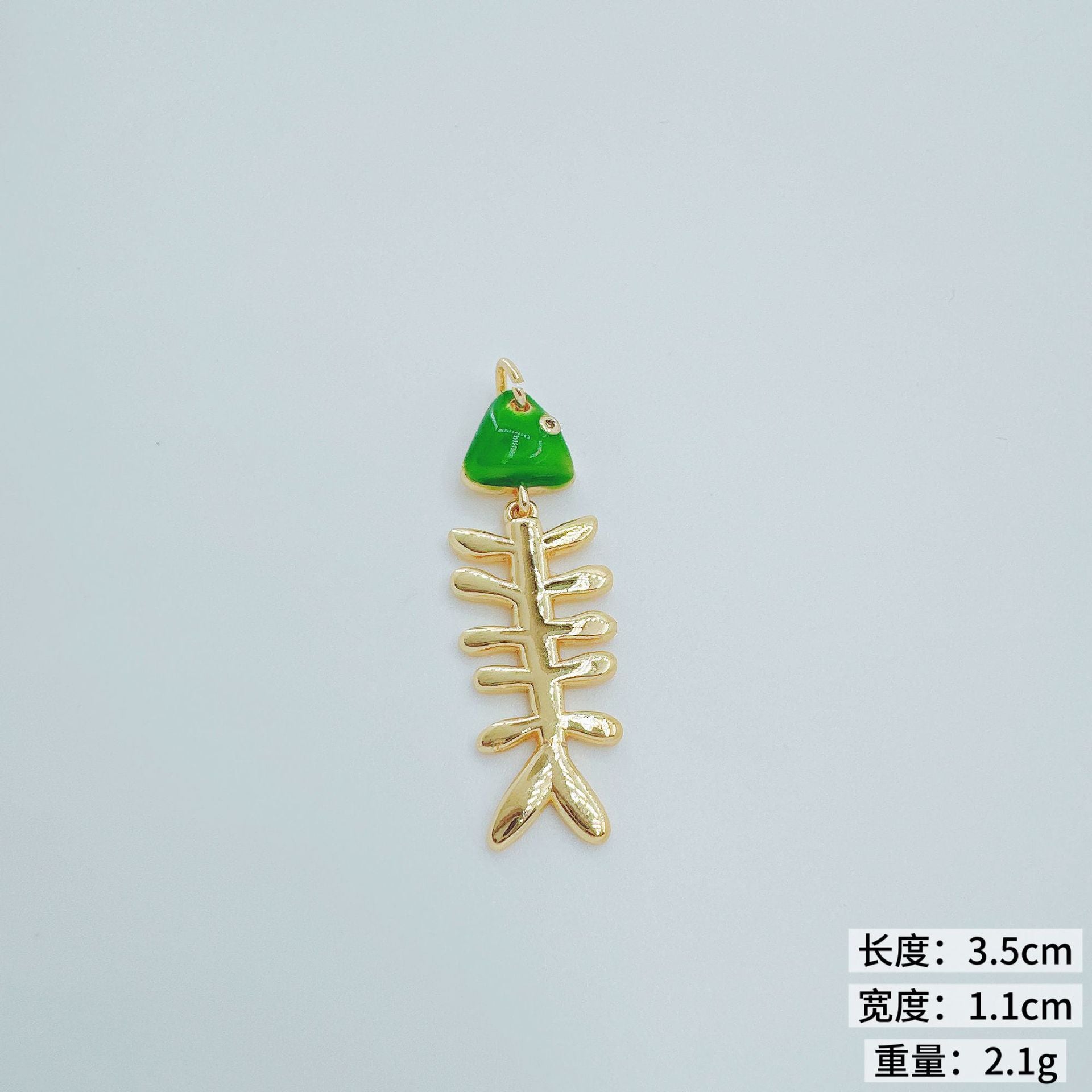 Wholesale Chic Gold Plated Fishbone Pendant Necklace,  Women' s Jewelry Accessory for Boutique Resale