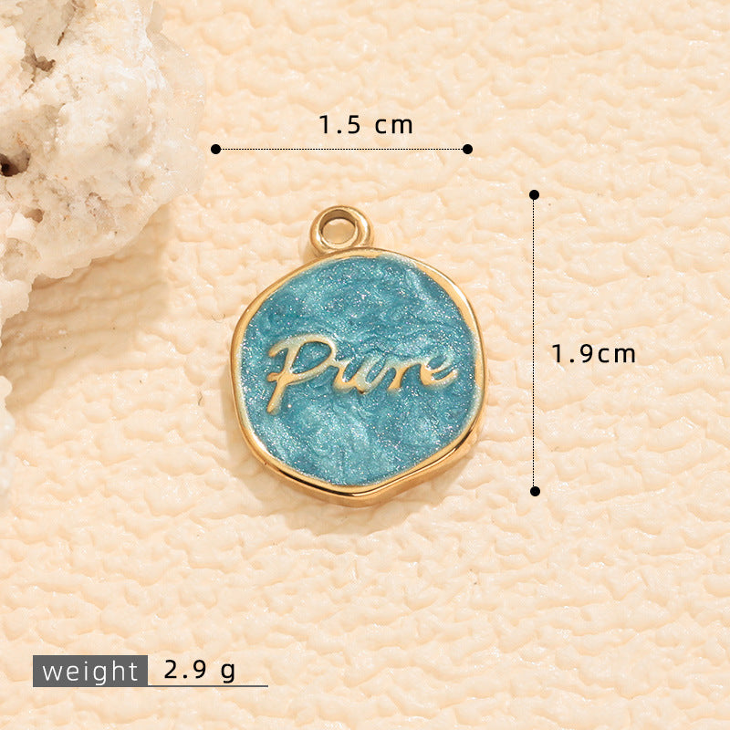 Wholesale  sun  moon stars  girl series  dripping DIY pendant