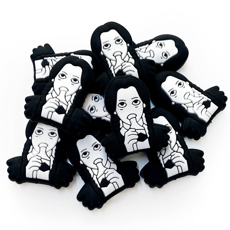 Wholesale 10pcs Square FINE Silicone Beads Focal Beads DIY Accessories ACC-BDS-WDX087