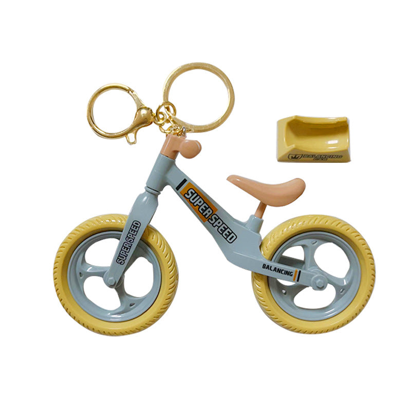 Wholesale Plastic Bicycle Keychain Decorative Car Key Accessory Creative Movable Bike Design