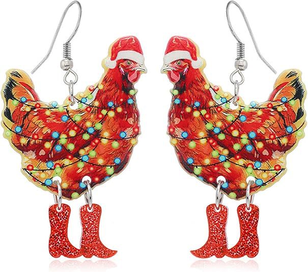 Wholesale Cute Acrylic Animal Pendant Earrings
