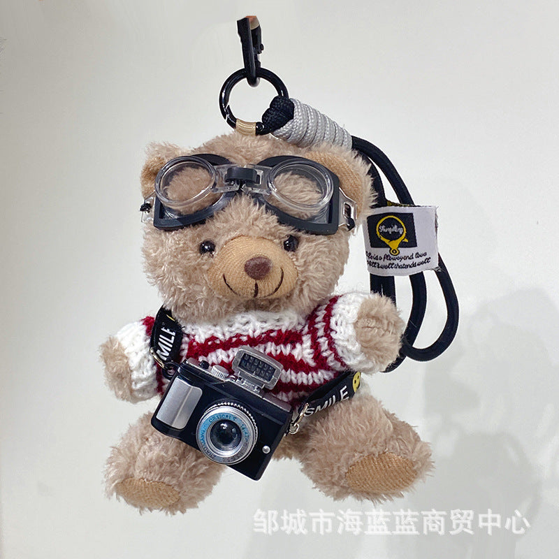 Wholesale  Heart Blush Cat Plush Keychain