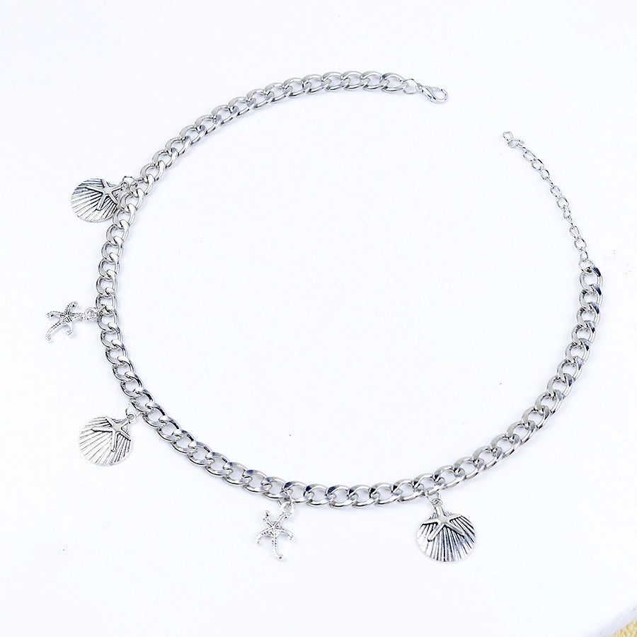 Wholesale Stylish  Skull Demon Teeth Pendant Necklace Silver Tone Zinc Alloy Gothic Chic Jewelry Accessory