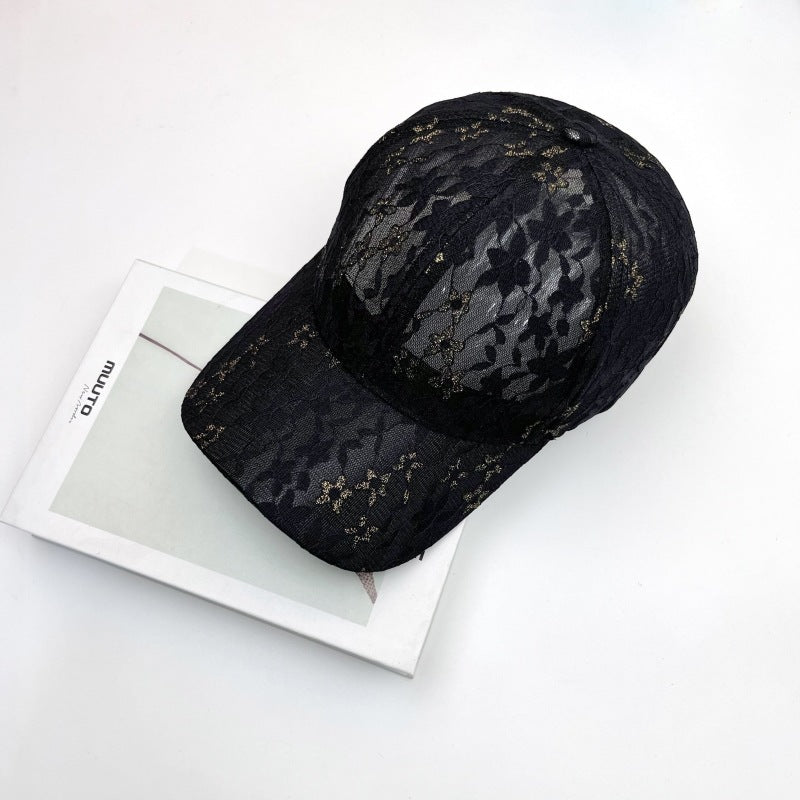 Wholesale Lace Baseball Cap Mesh Breathable Sunscreen Hat Baseball Cap