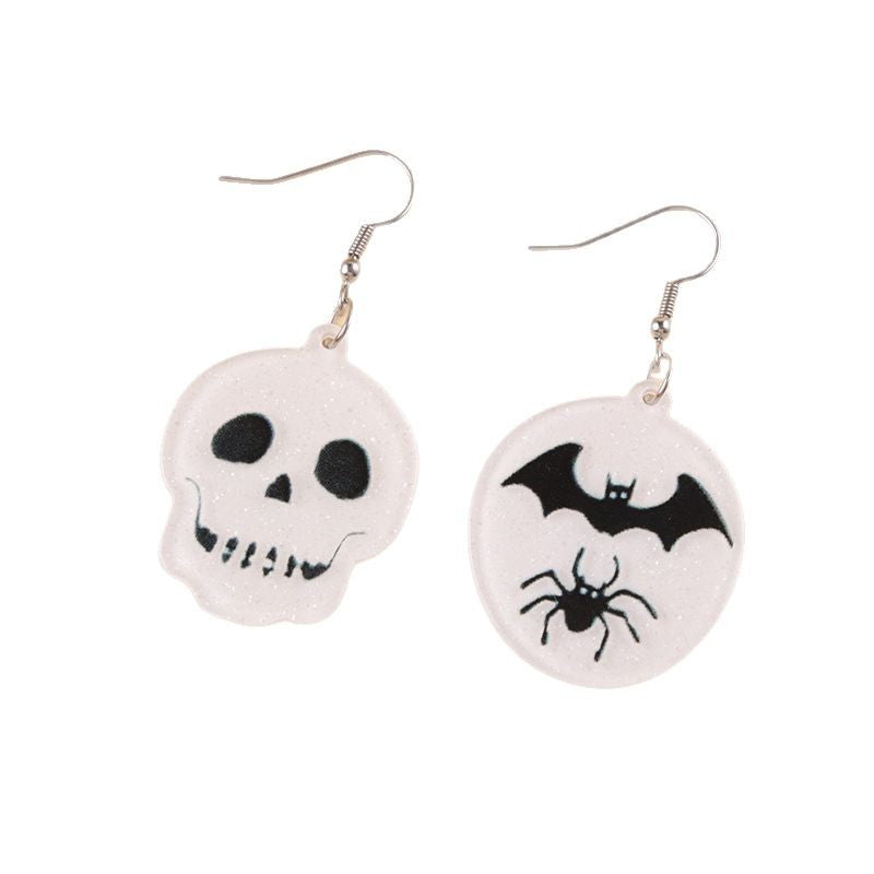 Wholesale   Skull Ghost Acrylic Earrings