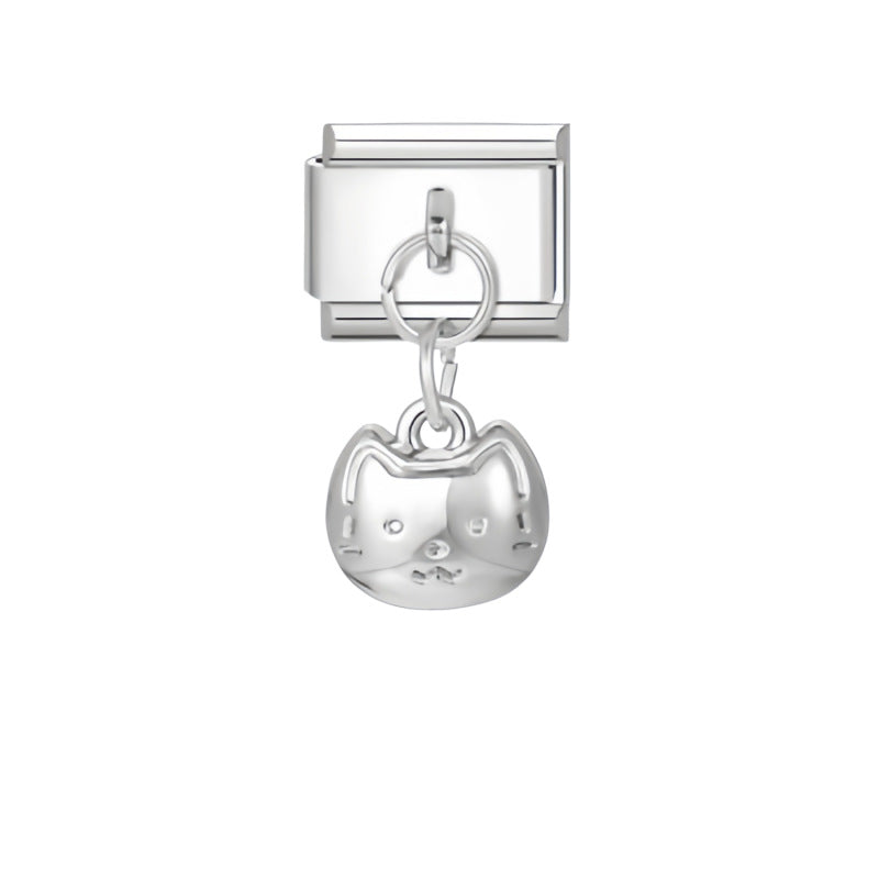 Wholesale Stainless Steel DIY Pendant Charms - Modern Unisex Jewelry Making Components for Boutique Resale