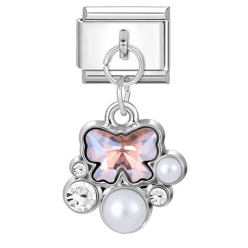 Wholesale 9mm Italian Charm Starter Bracelets DIY Pendant Stainless Steel Composable Bracelet