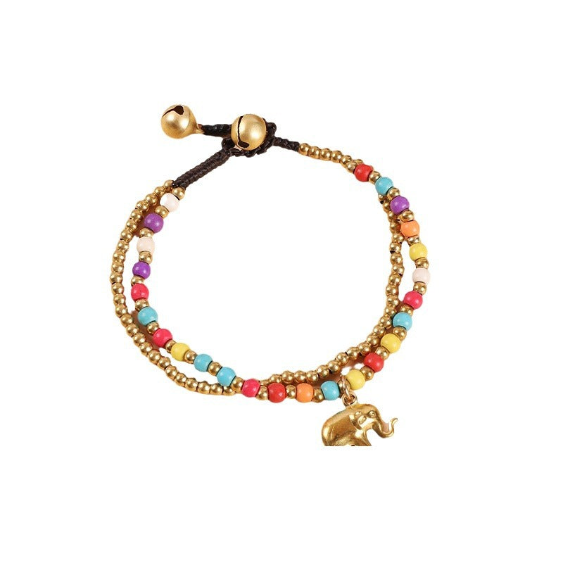 Wholesale Bohemian Handwoven Elephant Bracelet