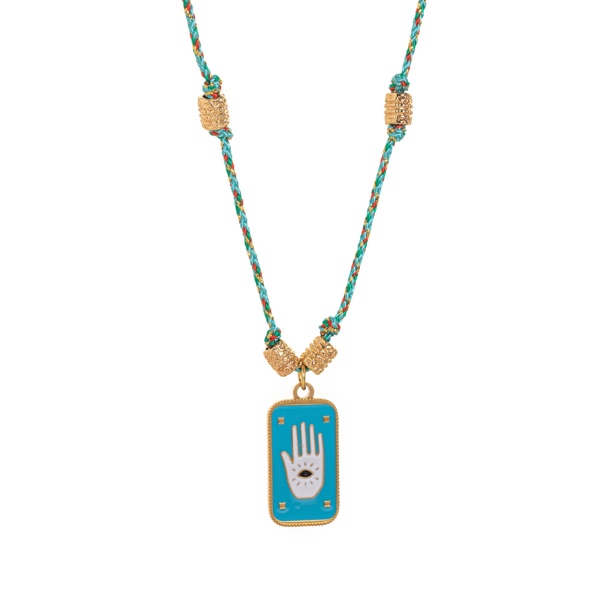 Wholesale Titanium Steel Necklace Colored Oil Drop Tarot Bohemian Necklace