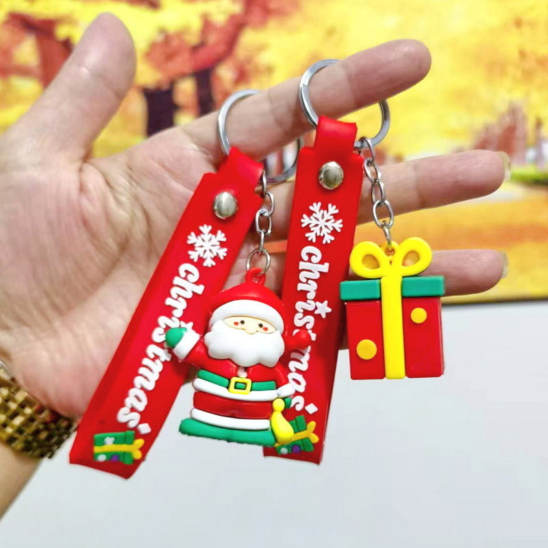 Wholesale Couple keychain car key pendant Christmas doll keychain