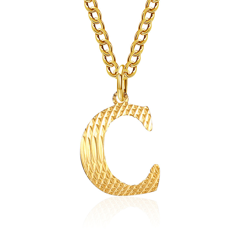 Wholesale Letter Titanium Steel Necklace Clavicle Chain